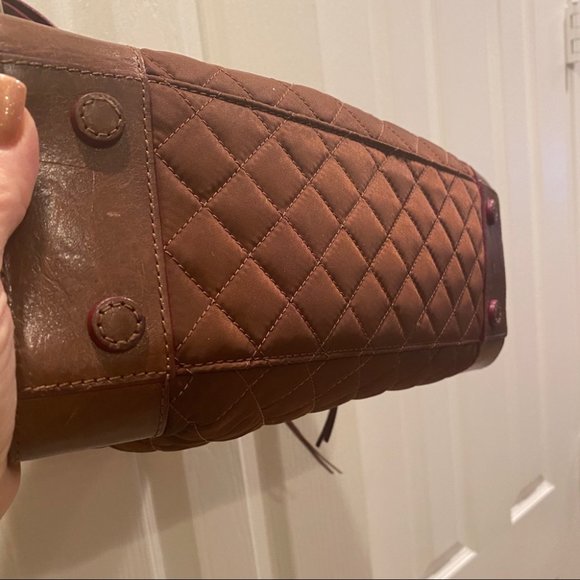 MZ Wallace Clementine Mahogany Bedford Quilted EUC - Picture 9 of 16